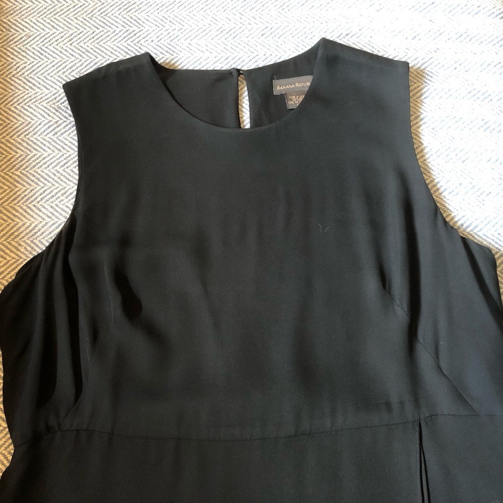 Black Banana Republic maxi dress with wrap skirt